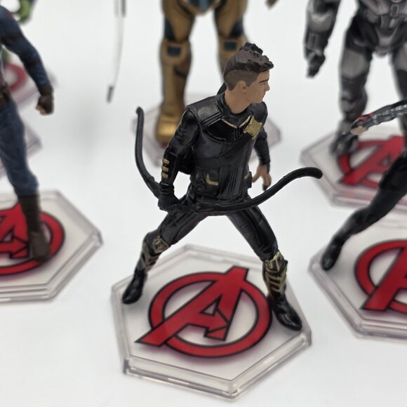 Marvel Endgame Cake Topper Disney Marvel Lot Of 9 Hulk, Thanos, Ironman, Captain - Picture 6 of 10